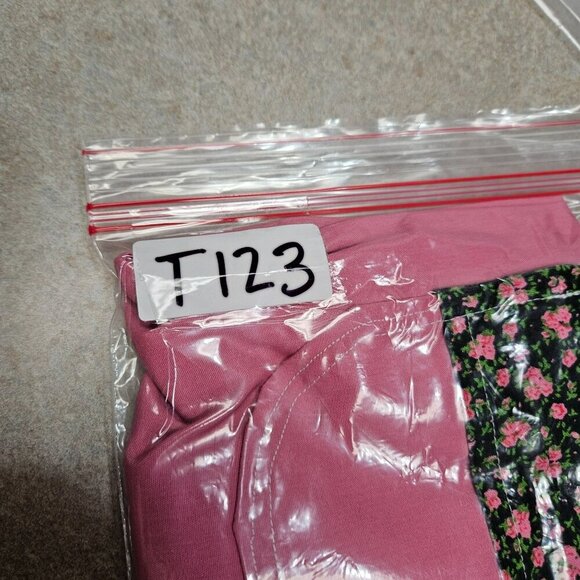 Homemade Pink & Ditzy Floral Girls Pinafore Dress With Pocket size 10 Cottage - Picture 5 of 5